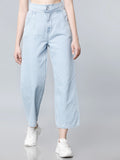 Flared Women Light Blue Jeans