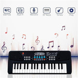 37 Keys Piano Keyboard Toy with Microphone, USB Power Cable & Sound Recording Function Analog Portable Keyboard