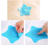 Starfish Hair Catcher Rubber Bath Sink Strainer Shower Drain Cover Trap Basin  (Pack of 2)