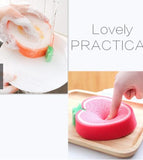 Cleaning Sponge- Fruits Shaped Kitchen/Bathroom Wash Cleaning Sponge (Pack of 4)