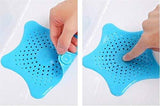 Starfish Hair Catcher Rubber Bath Sink Strainer Shower Drain Cover Trap Basin  (Pack of 2)