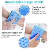 Back Scrubber- Silicone Body Double Side Bathing Back Scrubber